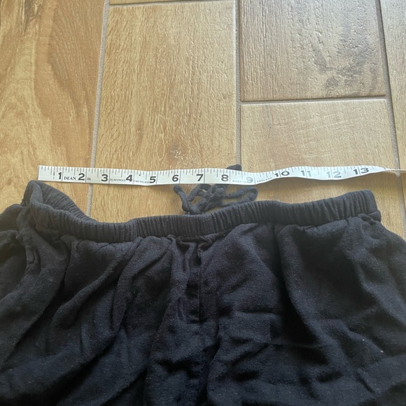 A New Day Women's Black Shorts linen blend drawstring shorts medium - Picture 6 of 8